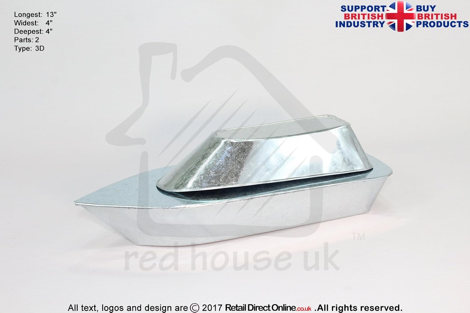 Novelty Shape Cake Baking Tins and Pans 3D Yacht Boat 2 Part