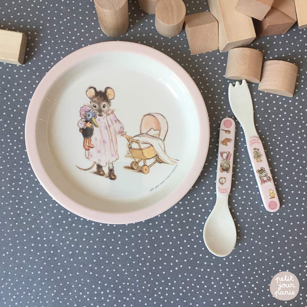 Petit Jour Paris - Melamin Dishes Set Ernest & Célestine - to Increase Your Autonomie!