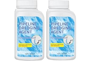 BOACCY Pipeline Dredging Agent, Powerful Pipe Dredging Agent Powder, Drain Clog Remover, Toilet Cleaner, Sink and Drain Pipe Unclogging for Kitchen Toilet (2)