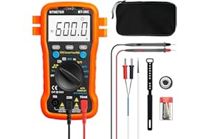 BTMETER Digital Multimeter, Ammeter Volt Meter Auto Ranging TRMS 6000 Count Multi Tester Measure AC DC Voltage Current Resist