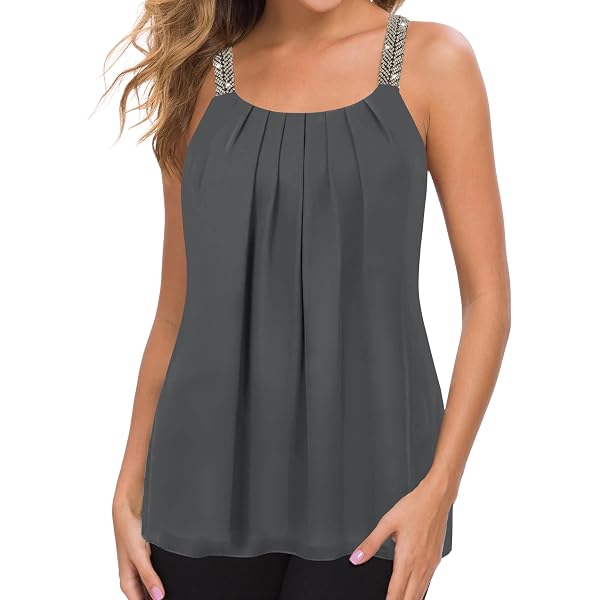 Agnes Orinda Women's Plus Size Dress Summer Casual Sleeveless Sundress Button Down Elastic Waist Swing Tank Dresses 2x Blue