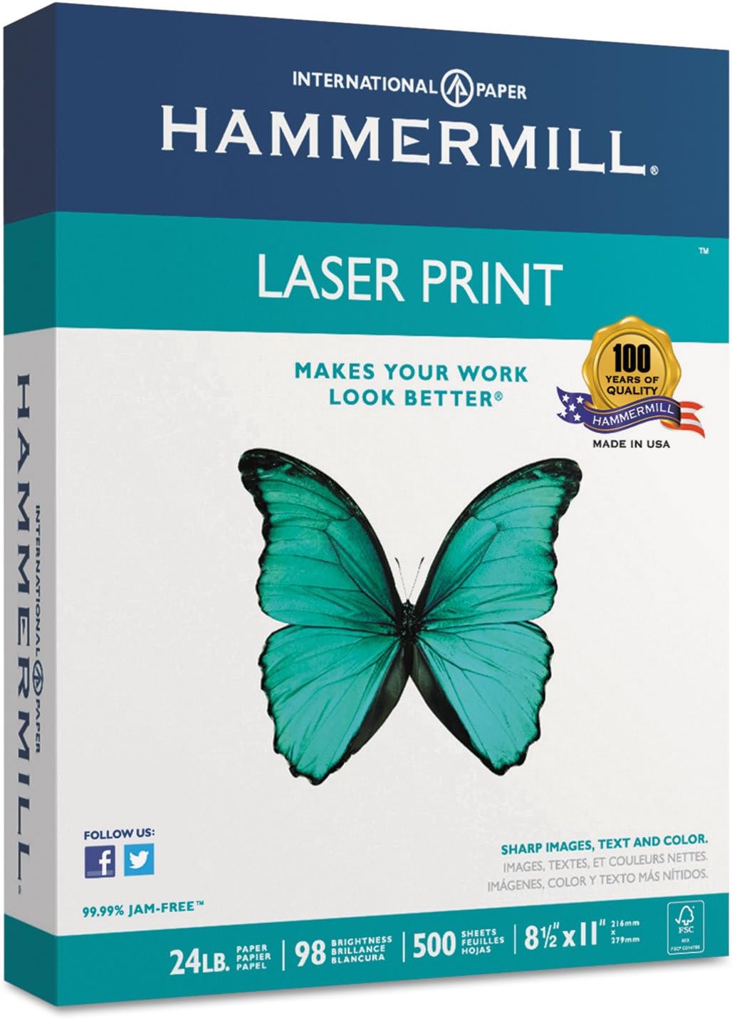Hammermill Laser Print Office Paper : Laser Printer Paper : Office Products