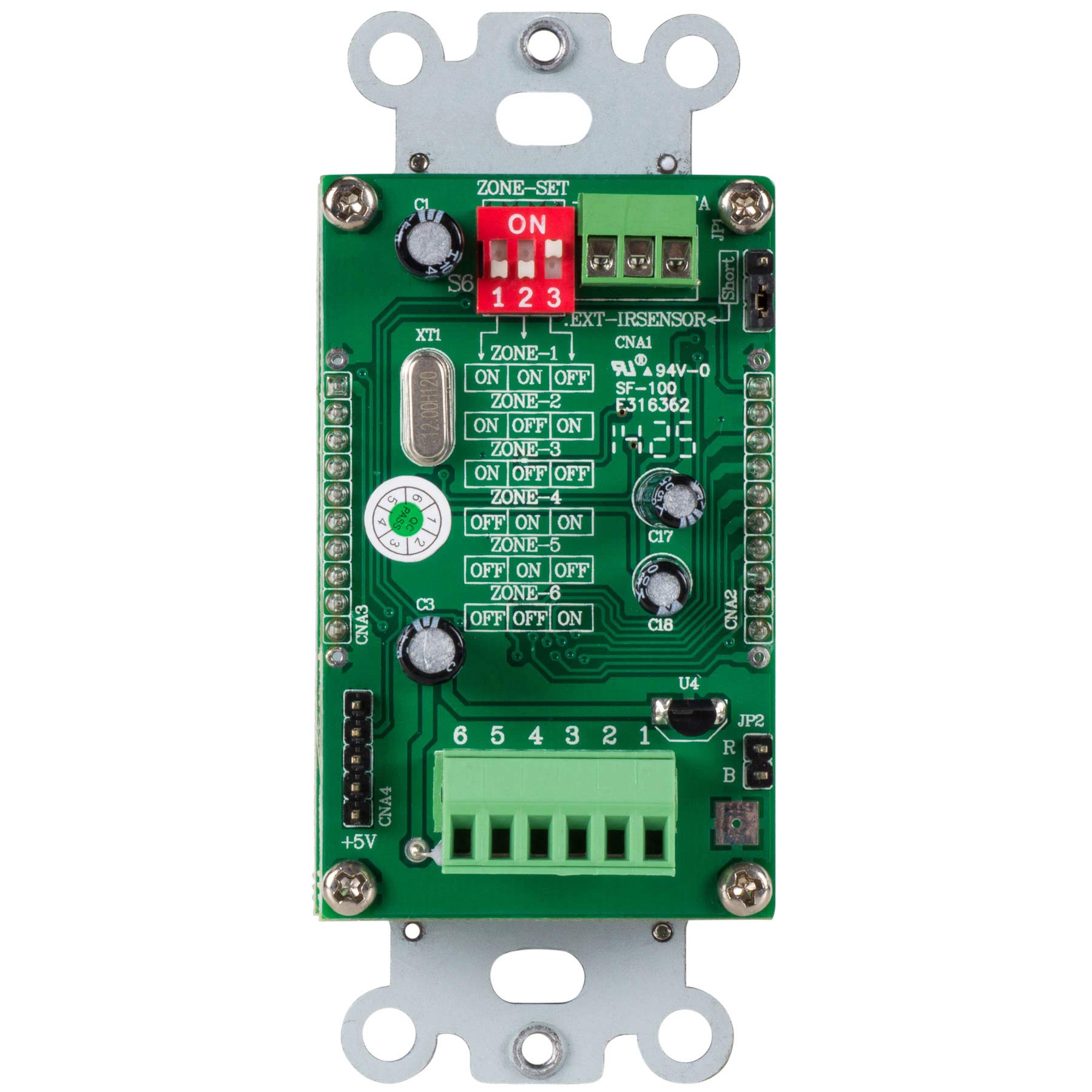 Dayton Audio DAX66 6-Source 6-Zone Distributed Whole House Audio System with Keypads 25 WPC