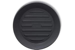 Crescent Garden Universal Round Planter Saucer – Heavy-Duty Drainage Tray for Indoor & Outdoor Use – Fits Pots with 13" Base (18" Total Outer Diameter) - Caviar Black