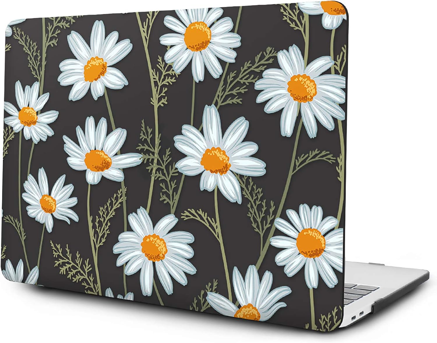 OneGET MacBook Pro 13 Inch Case with Touch Bar Laptop Case MacBook Pro13 2016-2019 Release A2159 A1989 A1706 A1708 Pro Cover for Fashion MacBook Pro Case 13 Hard Shell White Daisies (F13)