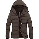 Wantdo Women's Hooded Warm Winter Coat Quilted Thicken Puffer Jacket with Removable Hood