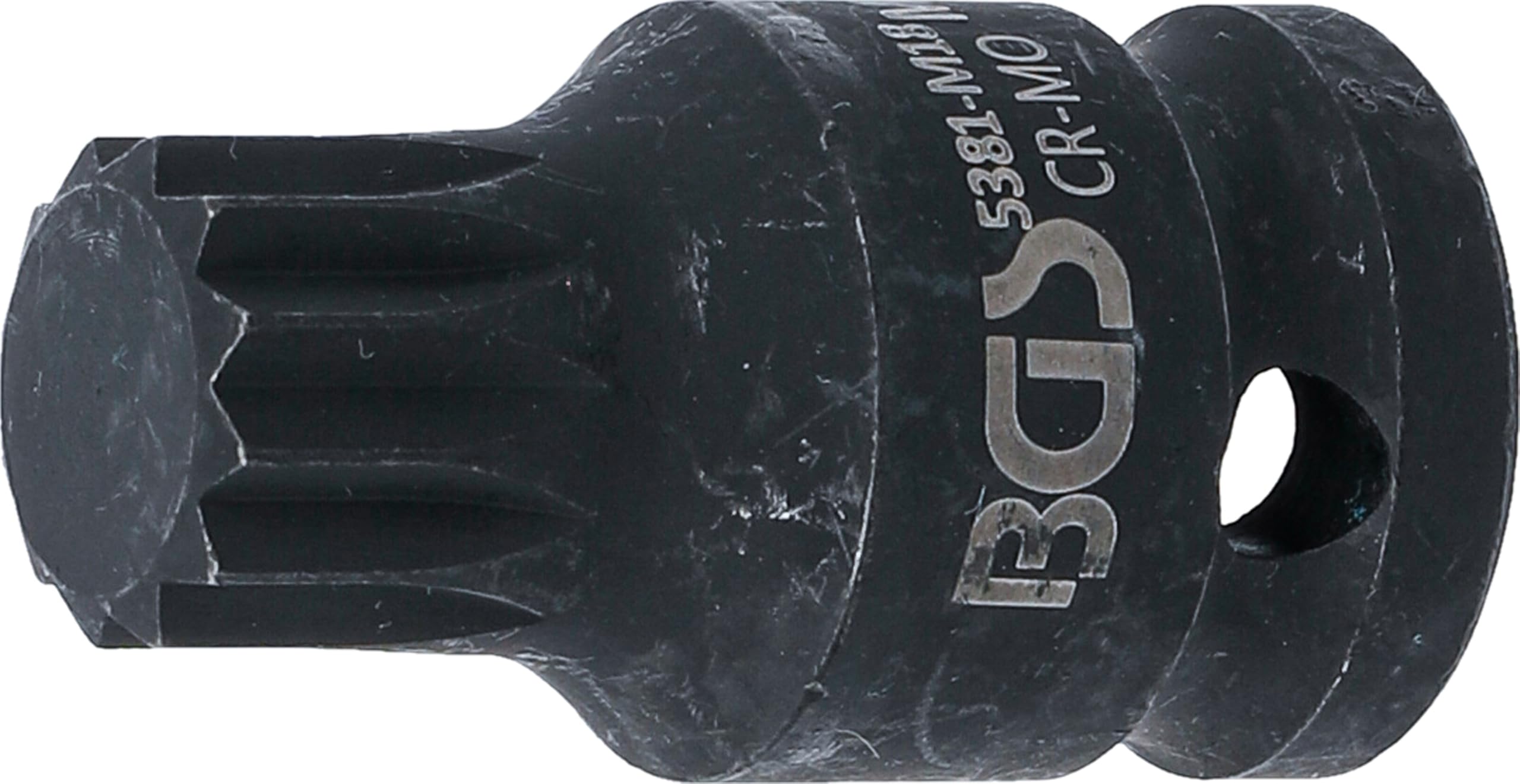 BGS 5381-M18 | Impact Bit Socket | length 43 mm | 12.5 mm (1/2") Drive | Spline (for XZN) M18