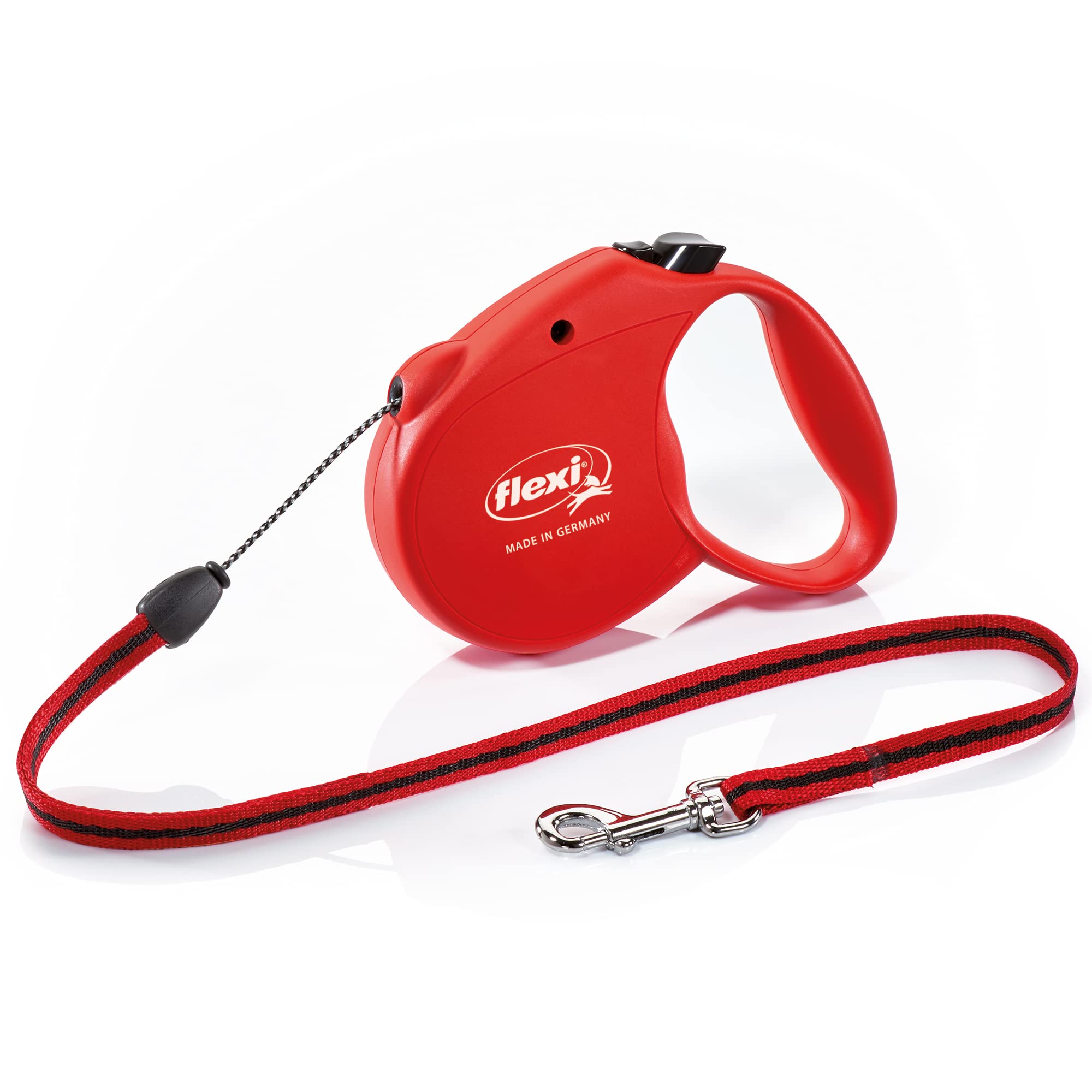 Flexi Basic Standard Cord Red Small 5m Retractable Dog Leash/Lead for dogs up to 12kgs/26lbs