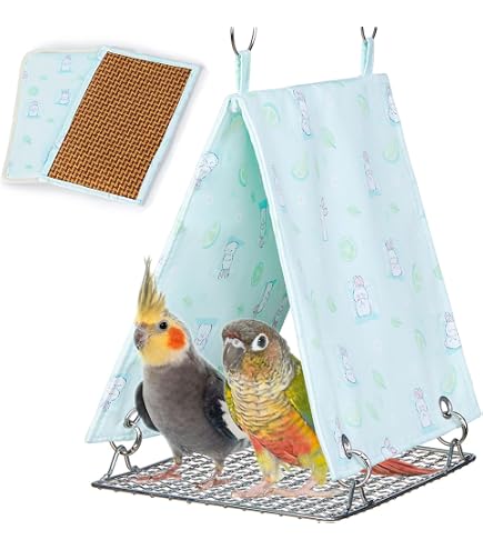 Vogelnest Hängematte Aus Plüsch – Käfigzelt Für Papageien, Sittiche & Kleine Vögel