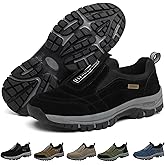 Men's Comfortable Waterproof Orthopedic Walking Shoes - Slip On Hiking Shoes for Men