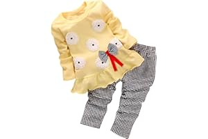 BOMDEALS Adorable Cute Toddler Baby Girl Clothing 2pcs Outfits