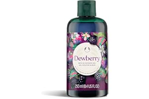 The Body Shop Dewberry Bath & Shower Gel | Gentle Lathering Body Wash with Fruity Scent | Vegan, for All Skin Types, 250 ml /