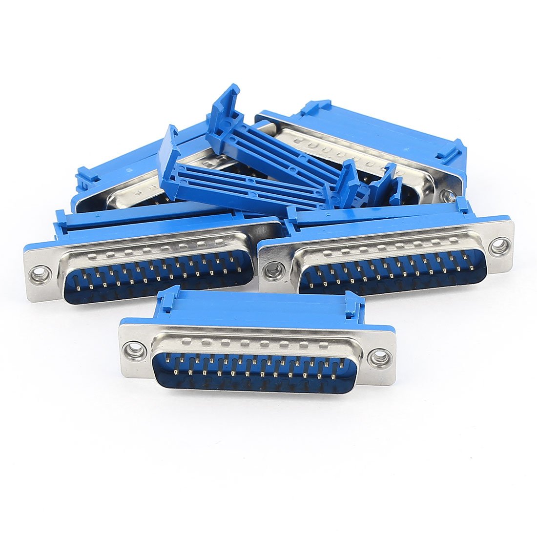 sourcing map 5Pcs Parallel Port DB25 Male IDC Crimp Connector for Flat Ribbon Cable