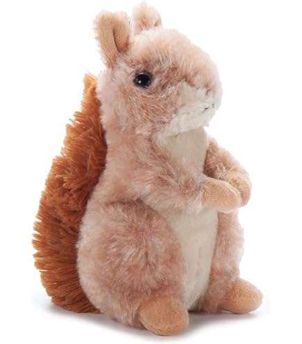 Folkmanis – Mini Écureuil Gris Peluche – Marionnette à Main – 36 Mois Et + – Détails Réalistes