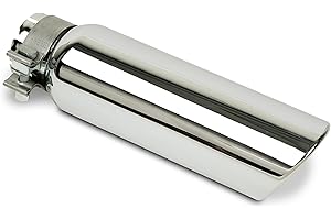 GO RHINO! Go Rhino Exhaust Tip | Stainless Steel, Chrome | GRT234414 | Fits 2 ¾" Diameter Exhaust Tubes