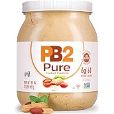 PB2 Pure Peanut Butter Powder - [2 lb/32 oz Jar] - No Added Sugar, No Added Salt, No Added Preservatives - 100% All Natural Roasted Peanuts - 6g of Plant-Based Protein