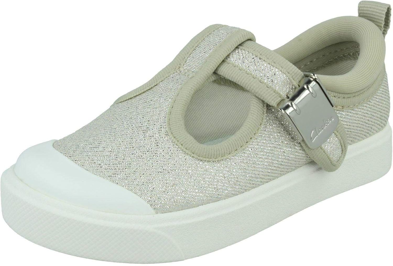 clarks kids silver