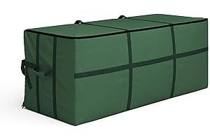 Christmas Tree Storage Bag - Storage Bags for 9FT Disassembled Artificial Trees, Seasonal Decor, Packing, Moving, and Home Organizer by Elf Stor (Green)