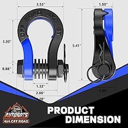 AUTOBOTS Tigertooth Split D Ring Shackles 45,000lb
