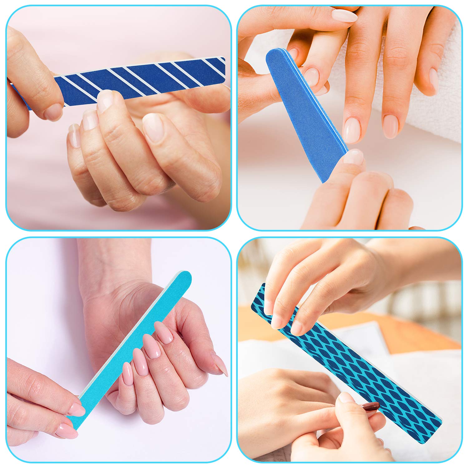 EAONE 22 in 1 Nail Files and Buffers Set Professional Manicure Pedicure Tools Kit Nail Art Tool with Nail Files and Buffers Cuticle Nipper Cuticle Pusher Nail Cutter for Women Men Hand and Foot Care : Beauty