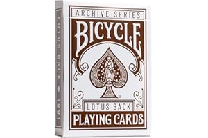 Bicycle Archive Series Lotus Back 1891 Playing Cards, Poker Size Standard Index
