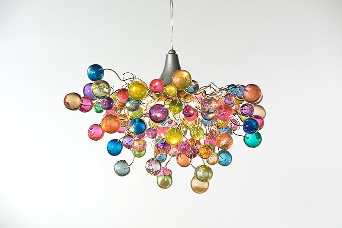Chandelier Ceiling Lights Pastel Bubbles For Childrens Room