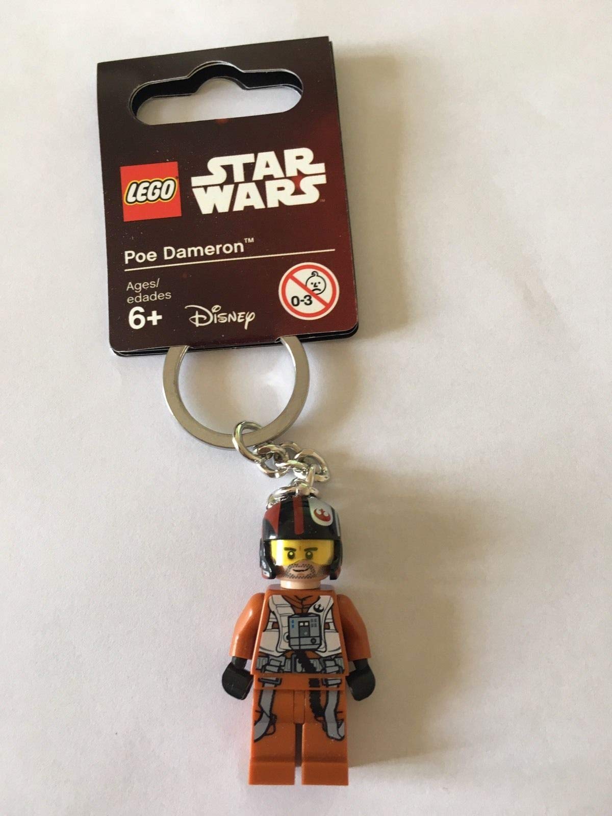 LEGO Star Wars Poe Dameron Minifigure KeyChain 853605
