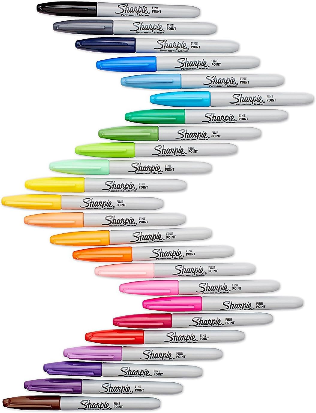 Sharpie Permanent Markers, Standard colours assortment, 1 count (Pack of 24) - Image 4