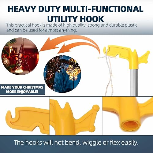 TonGass (2-Pack Multi-Purpose Plastic Utility Hook Attachment for