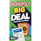 Monopoly Big Deal Card Game | Oversized Giant Large Cards for Family Fun | Ages 8+ | 2 to 5 Players | 15 Mins. | Travel Games