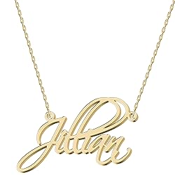 UMAGICBOX Personalized Serenity Name Necklace 18K