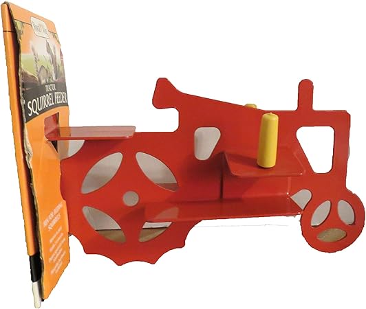 Amazon Com Royal Wing Red Tractor Shaped Squirrel Feeder 2 Cob