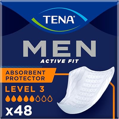 TENA Men Level 3 Absorbent Protector 6x8 48 Pads Night Use