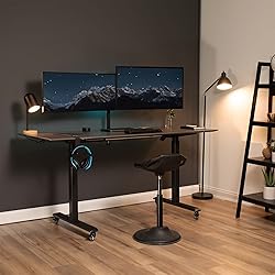VIVO Full Motion Dual Monitor Desk Mount Clamp
