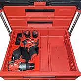 M12 Tool Insert Organizer for Milwaukee PACKOUT 3 & 2 Drawer Tool Box – Fits M12 Fuel 1/2" Hammer Drill (#3404-20) & 1/4" Imp