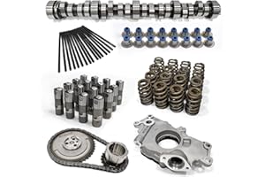 BTSCAR Replace Truck Norris Camshaft Lifters Kits for 1997-2013 GM/Chevrolet Gen 3/4 LS 4.8/5.3/5.7/6.0/6.2 V8 LSx Engine, Includes LS Cam Kit for 5.3, Oil Pump, Timing Chain, Springs, Pushrods