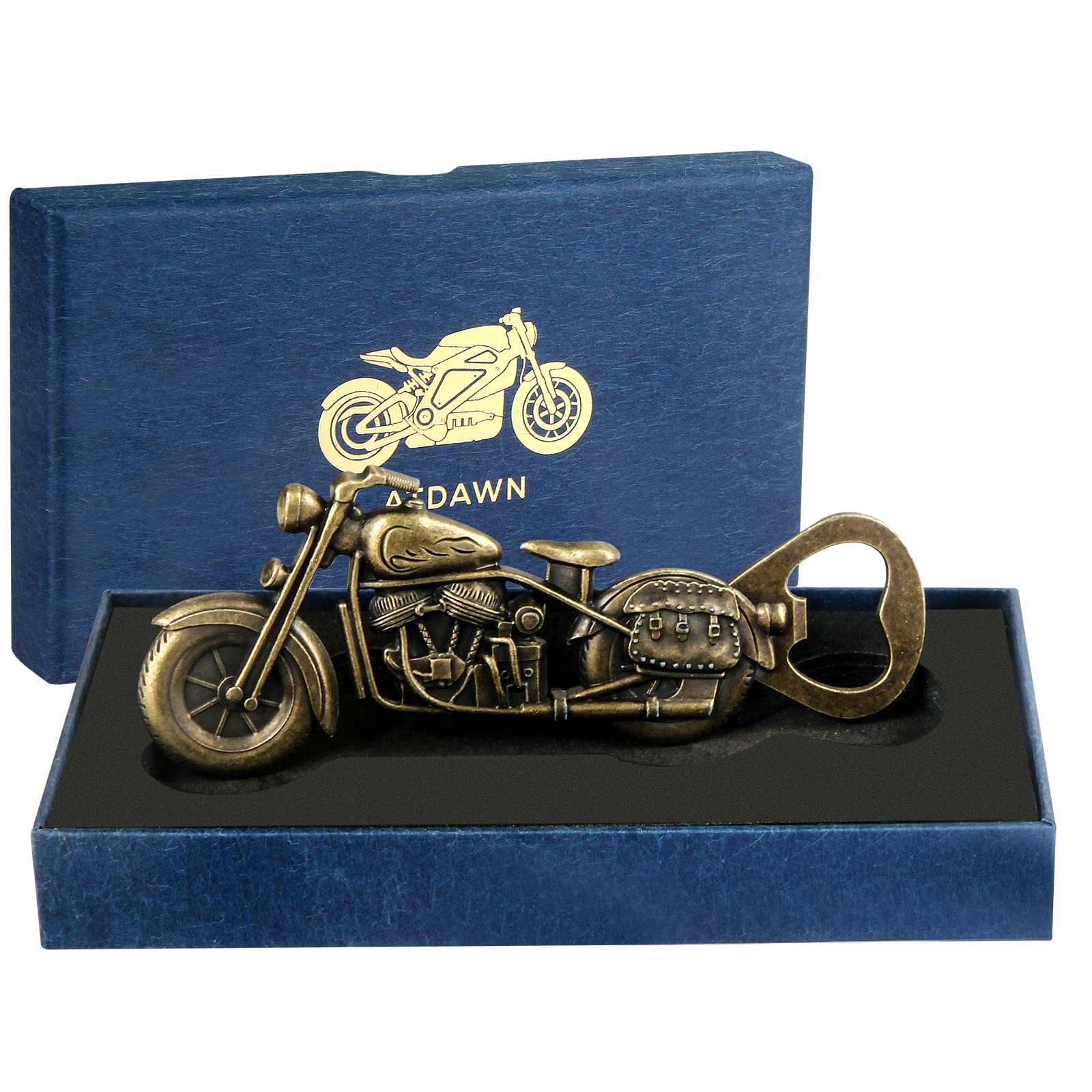 ATDAWN Novelty Motorcycle Beer Bottle Opener, Zinc, Bottle Opener, Vintage Motorcycle Gift for Men, Father's Day, Birthday, Valentine's Day