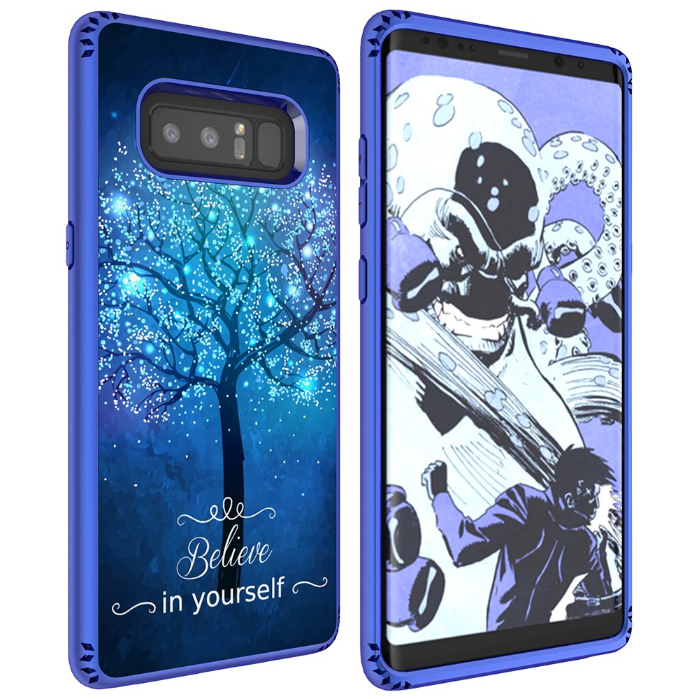 Galaxy Note 8 Case, MagicSky Shockproof Slim Corner Protection with Resilient Shock Absorption Rubber Protective Case Cover for Samsung Galaxy Note8 (2017) 6.3 Inch - Believe in yourself