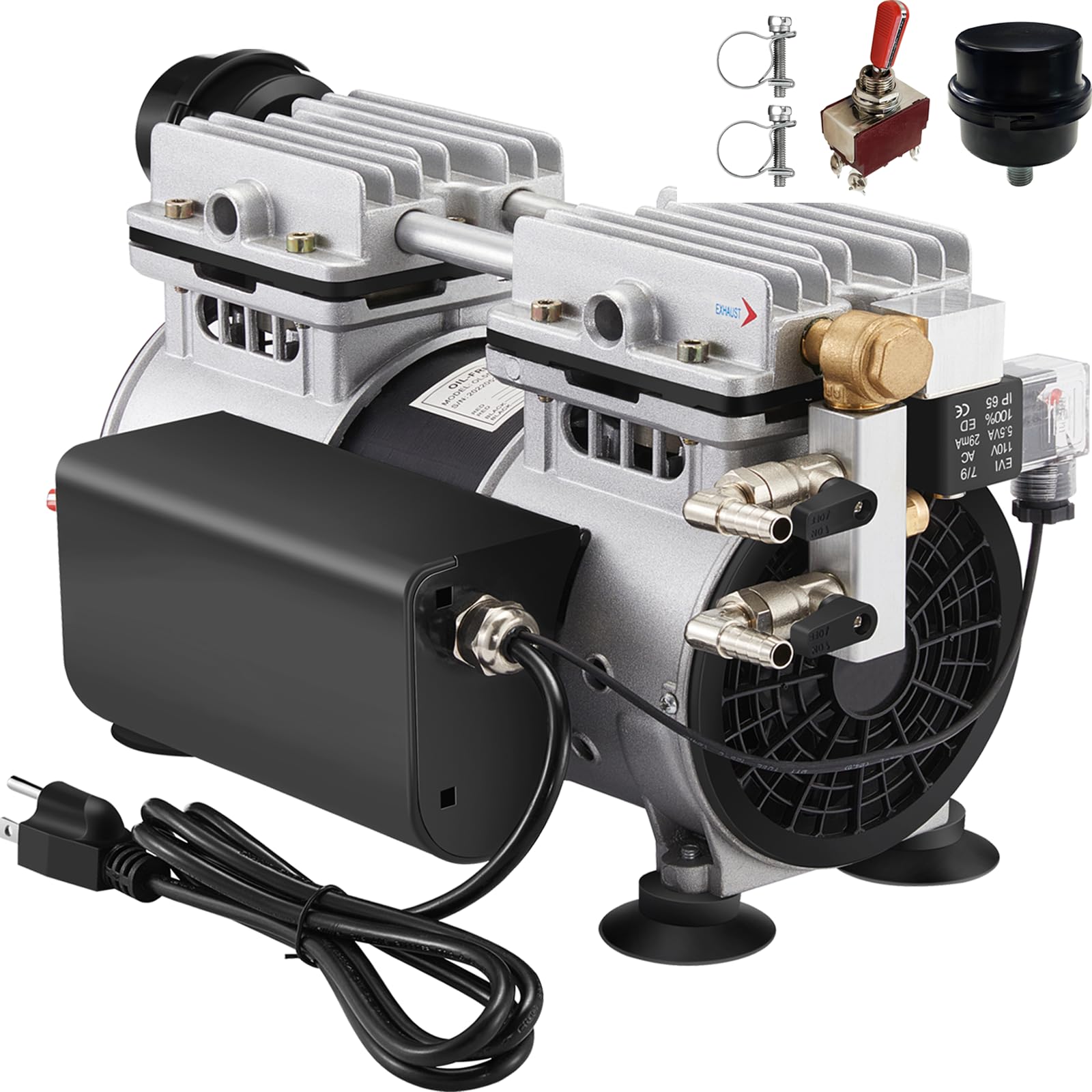 Photo 1 of WRSTER-TECH Aerator, 5.2 CFM for Pond and Lakes Up to 3 Acres, 3/4 HP Compressor without Timer & Diffuser & Hose, Aeration Pumps for Deep Water Oxygen Circulation