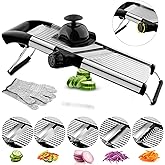 VEKAYA Mandoline Slicer, Mandoline Slicer for Kitchen, Adjustable Mandolin, Stainless Steel Mandoline, Vegetable Slicer, Pota