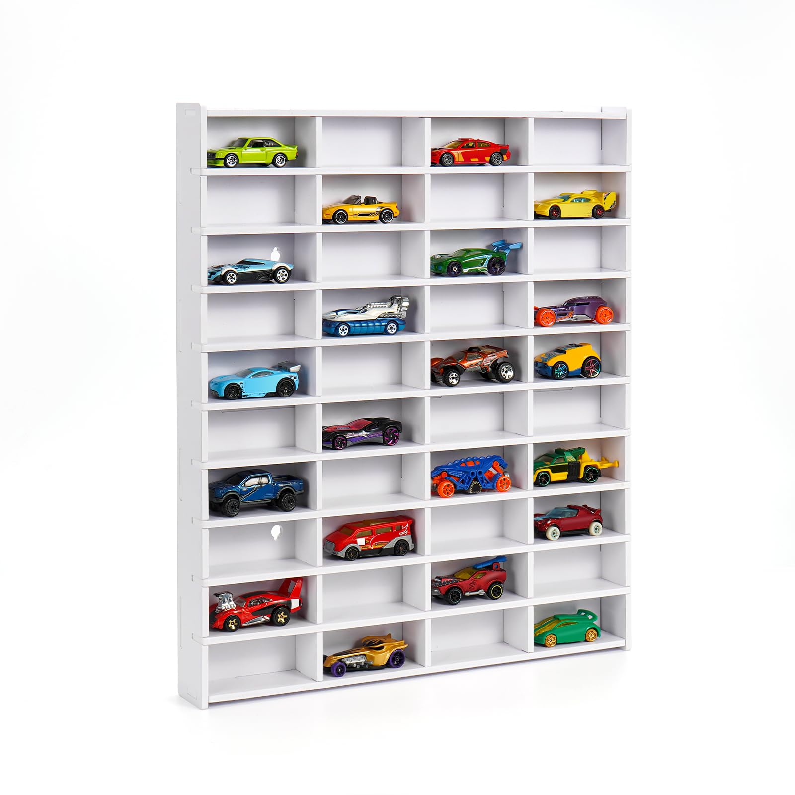 Photo 1 of ***MISSING PIECES*** Krafetto Toy Car Display Shelf, Holds 40 Diecast 1/64 Toy Cars, Wall Mount Model Car Storage Organize Case
