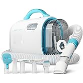 Uproot Clean Pet Groomer Vacuum Kit 7 in 1 - Cat & Dog Grooming Kit with Brush, Detangle, Deshed, Trim, Clean, & Dry Attachments - Complete Cat & Dog Grooming Vacuum for Shedding Pets