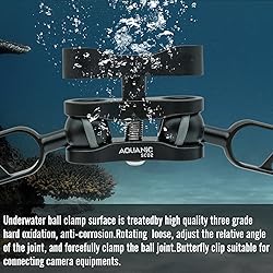 Nitescuba 2PCS 1'' Standard Ball Clamp Mount,Long