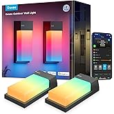 Govee Outdoor Wall Light, 1500LM Smart RGBIC Porch Lights Outdoor with 45 Scene Modes, IP65 Waterproof for Outdoor Decor, DIY
