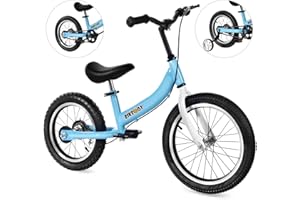 bikeboy Balance Bike 2 in 1,The Dual Use of a Kids Balance Bike and Toddler Bike, for 2 3 4 5 6 7 Years Old -12 14 16 Inches with Training Theory, Brake, Pedal