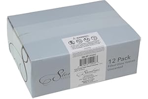 Stonebriar 12 Pack Unscented Long Burning Clear Glass Ivory Wax Filled Votive Candles