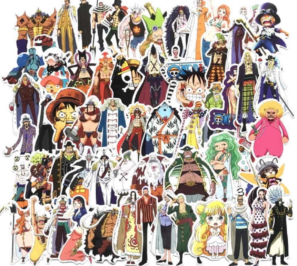 Anime One Piece Vinilo Decal Laptop Sticker Notebook Skin Art Motocicleta Bicicleta Equipaje Graffiti Parches Patineta Snowboard Caja Del Telefono Pegatinas 135 Piezas Coche Y Moto Calcomanias Y Pegatinas