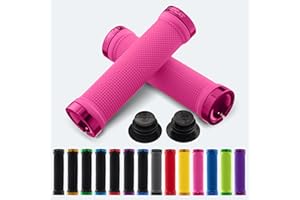 JETCAT Bike Grips, Bike Handlebar Grips, Mountain Bike Grips Handlebar, MTB Grips, Bicycle Grips BMX Grips, Bicycle Handlebar Grips Handles for Adults. Ebike, MTB, Scooter, Lock on
