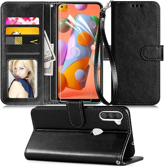 Axiay Samsung Galaxy A11 Case,Galaxy A11 Wallet Case with 2