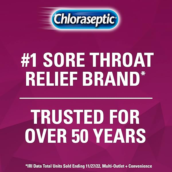CHLORASEPTIC SUGAR-FREE SORE THROAT RELIEF SPRAY, WILD BERRY, SPRAY SOOTHES THROAT PAIN IN SECONDS, 4 FL OZ